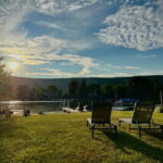 Sky over mountains from back yard Sky over mountains from back yard