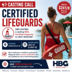 Certified Lifeguards Casting Call in Cornwall, New York